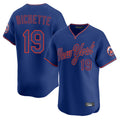 Boles NY.Mets #19 Bo Bichette Player Royal T-shirt Home Limited Elite Stitched Jerseys