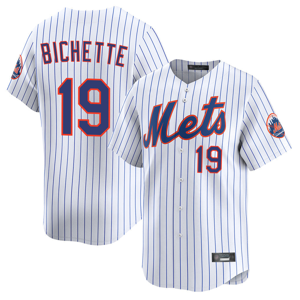 Boles NY.Mets #19 Bo Bichette Player White Home Limited Stitched Jerseys