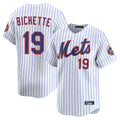 Boles NY.Mets #19 Bo Bichette Player White Home Limited Stitched Jerseys