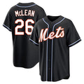 Boles NY.Mets #26 Nolan McLean Player Black Fashion Out Game Stitched Jerseys