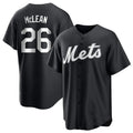 Boles NY.Mets #26 Nolan McLean Player Black Home Game Stitched Jerseys