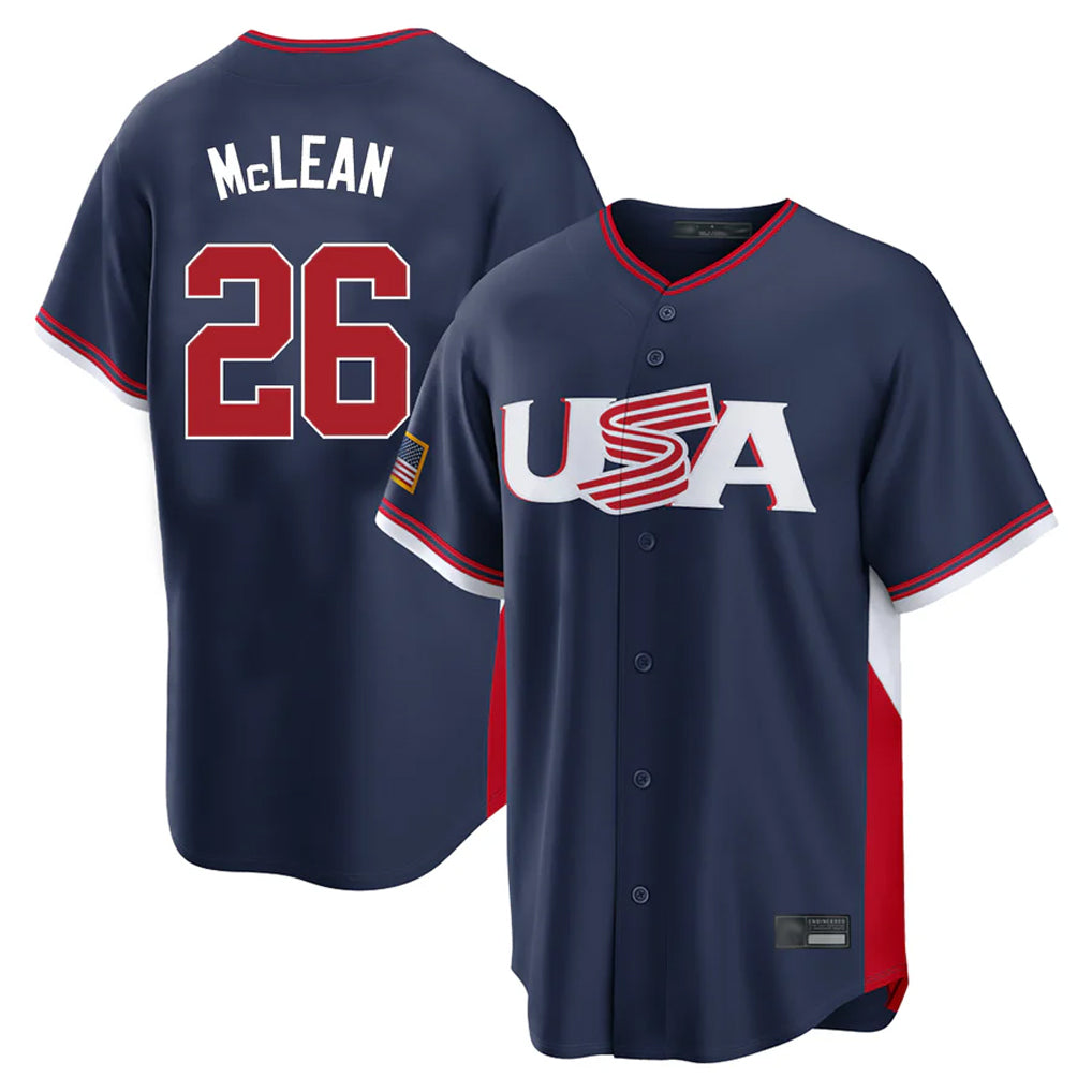Boles NY.Mets #26 Nolan McLean Player Navy USA 2026 World Classic Home Limited Stitched Jerseys