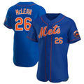 Boles NY.Mets #26 Nolan McLean Player Royal Limited Elite Home Stitched Jerseys