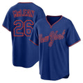 Boles NY.Mets #26 Nolan McLean Player Royal T-shirt Home Game Stitched Jerseys
