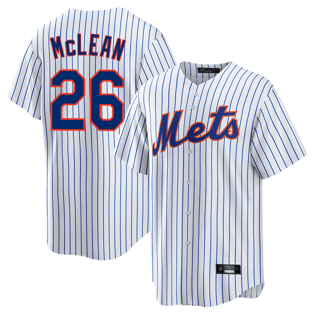 Boles NY.Mets #26 Nolan McLean Player White Home Game Stitched Jerseys