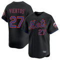 Boles NY.Mets #27 Mark Vientos Player Black Alternate Home Limited Stitched Jerseys
