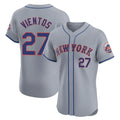 Boles NY.Mets #27 Mark Vientos Player Gray Road Limited Elite Home Stitched Jerseys