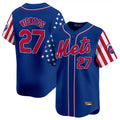 Boles NY.Mets #27 Mark Vientos Player Royal 2025 Independence Day Vapor Premier Limited  Stitched Jerseys