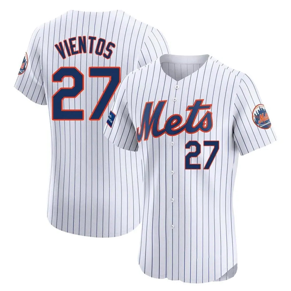 Boles NY.Mets #27 Mark Vientos Player White Home Limited Elite Stitched Jerseys