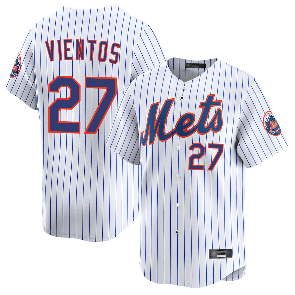 Boles NY.Mets #27 Mark Vientos Player White Home Limited Stitched Jerseys