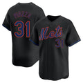 Boles NY.Mets #31 Mike Piazza Player Black Alternate Home Limited Stitched Jerseys