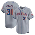 Boles NY.Mets #31 Mike Piazza Player Gray Road Limited Home Stitched Jerseys