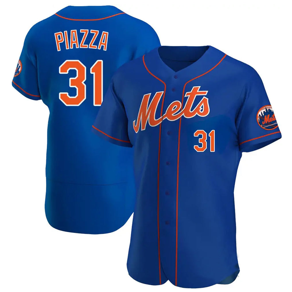 Boles NY.Mets #31 Mike Piazza Player Royal Limited Elite Home Stitched Jerseys