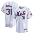 Boles NY.Mets #31 Mike Piazza Player White Home Replica Stitched Jerseys