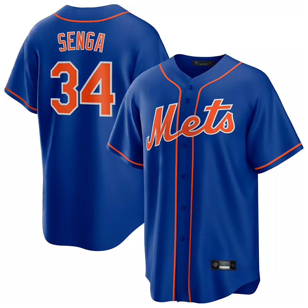 Boles NY.Mets #34 Kodai Senga Player Royal Home Game Stitched Jerseys