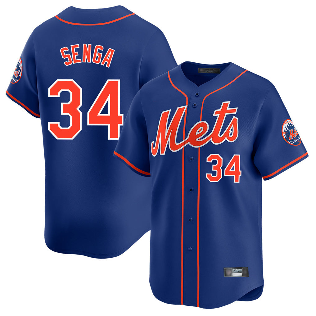 Boles NY.Mets #34 Kodai Senga Player Royal Home Limited Stitched Jerseys