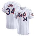 Boles NY.Mets #34 Kodai Senga Player White Home Limited Elite Stitched Jerseys