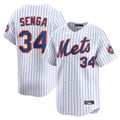 Boles NY.Mets #34 Kodai Senga Player White Home Limited Stitched Jerseys