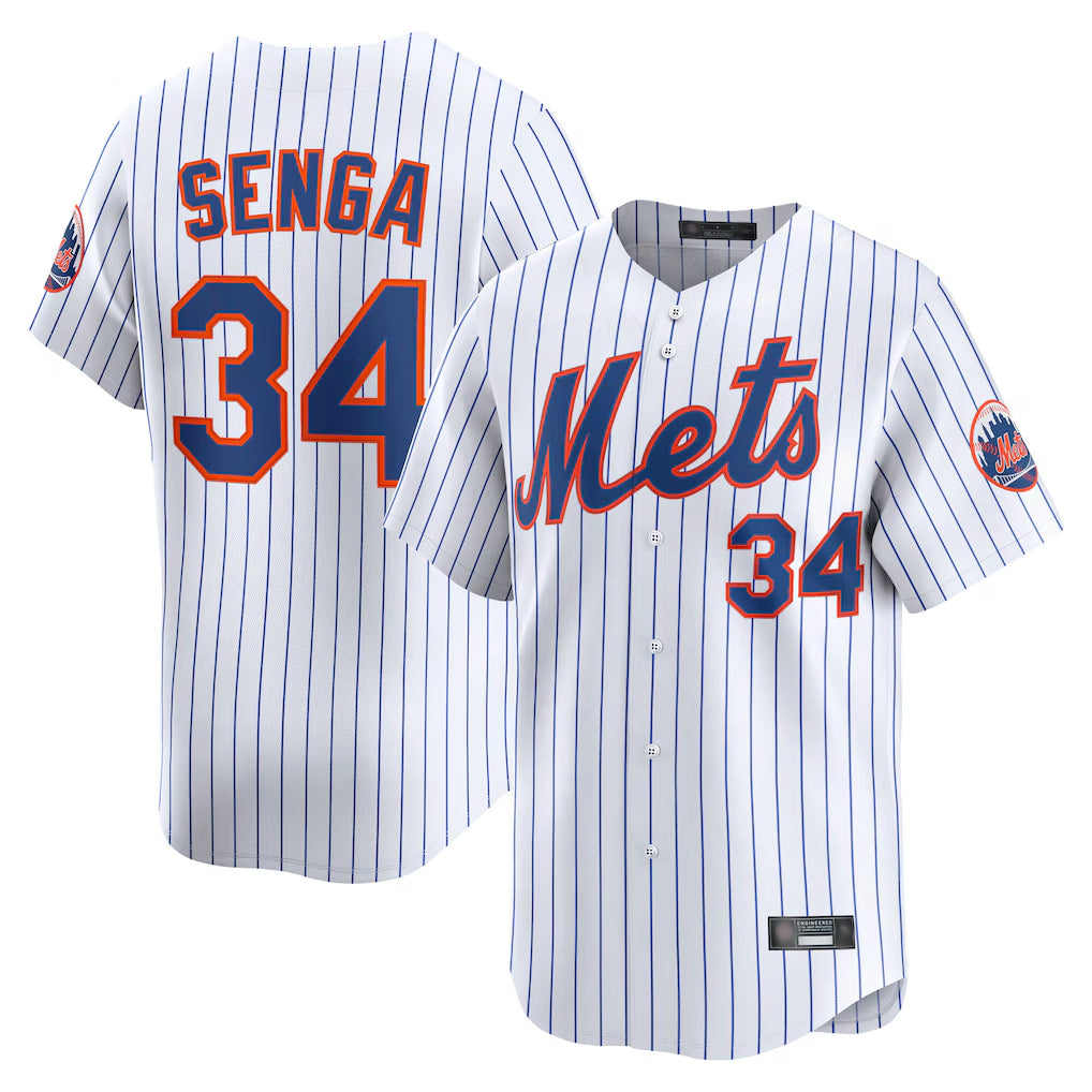 Boles NY.Mets #34 Kodai Senga Player White Home Limited Stitched Jerseys