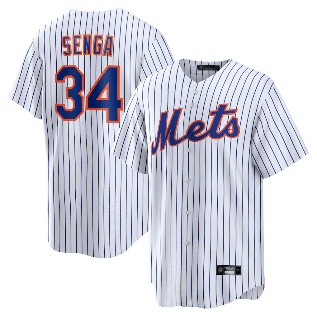 Boles NY.Mets #34 Kodai Senga Player White Home Replica Stitched Jerseys