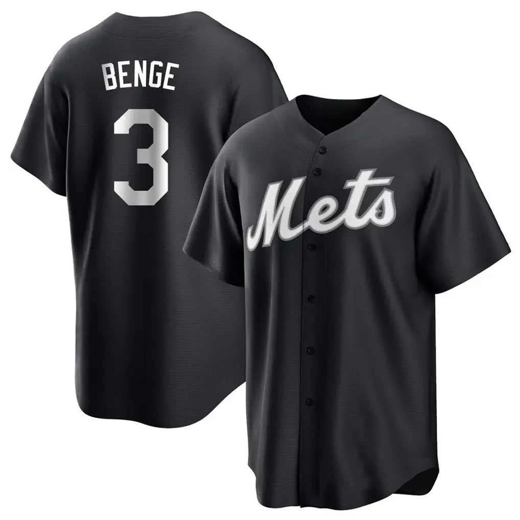 Boles NY.Mets #3 Carson Benge Player Black Home Game Stitched Jerseys