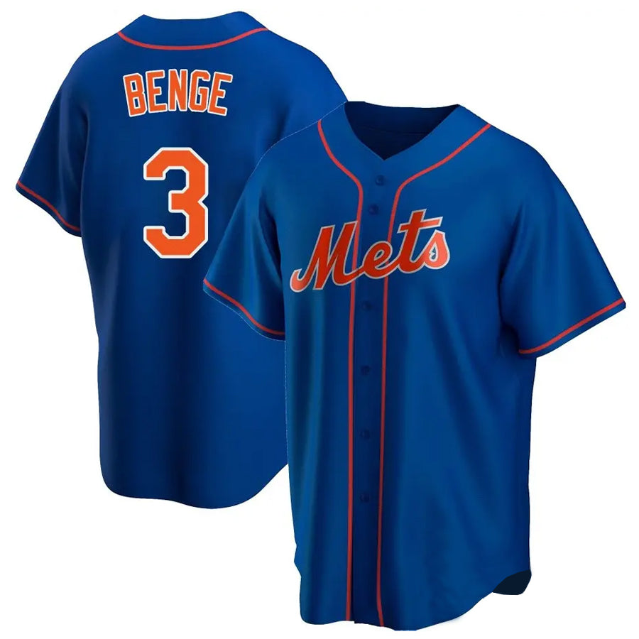Boles NY.Mets #3 Carson Benge Player Royal Home Game Stitched Jerseys