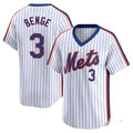 Boles NY.Mets #3 Carson Benge Player White Cooperstown Collection T-shirt Game Stitched Jerseys