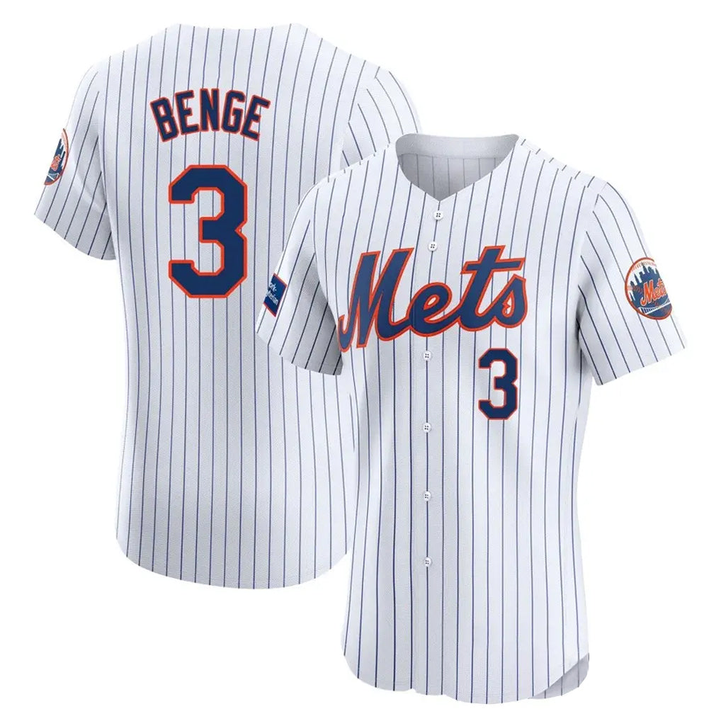 Boles NY.Mets #3 Carson Benge Player White Home Limited Elite Stitched Jerseys