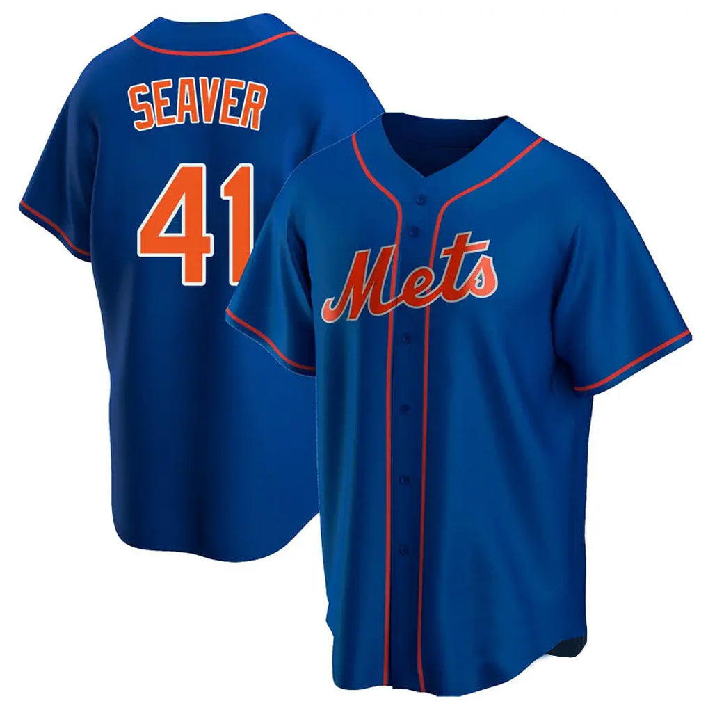 Boles NY.Mets #41 Tom Seaver Player Royal Home Game Stitched Jerseys
