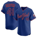 Boles NY.Mets #41 Tom Seaver Player Royal T-shirt Home Limited Elite Stitched Jerseys