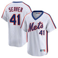 Boles NY.Mets #41 Tom Seaver Player White Cooperstown Collection T-shirt Game Stitched Jerseys