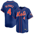 Boles NY.Mets #4 Francisco Alvarez Player Royal Home Limited Stitched Jerseys