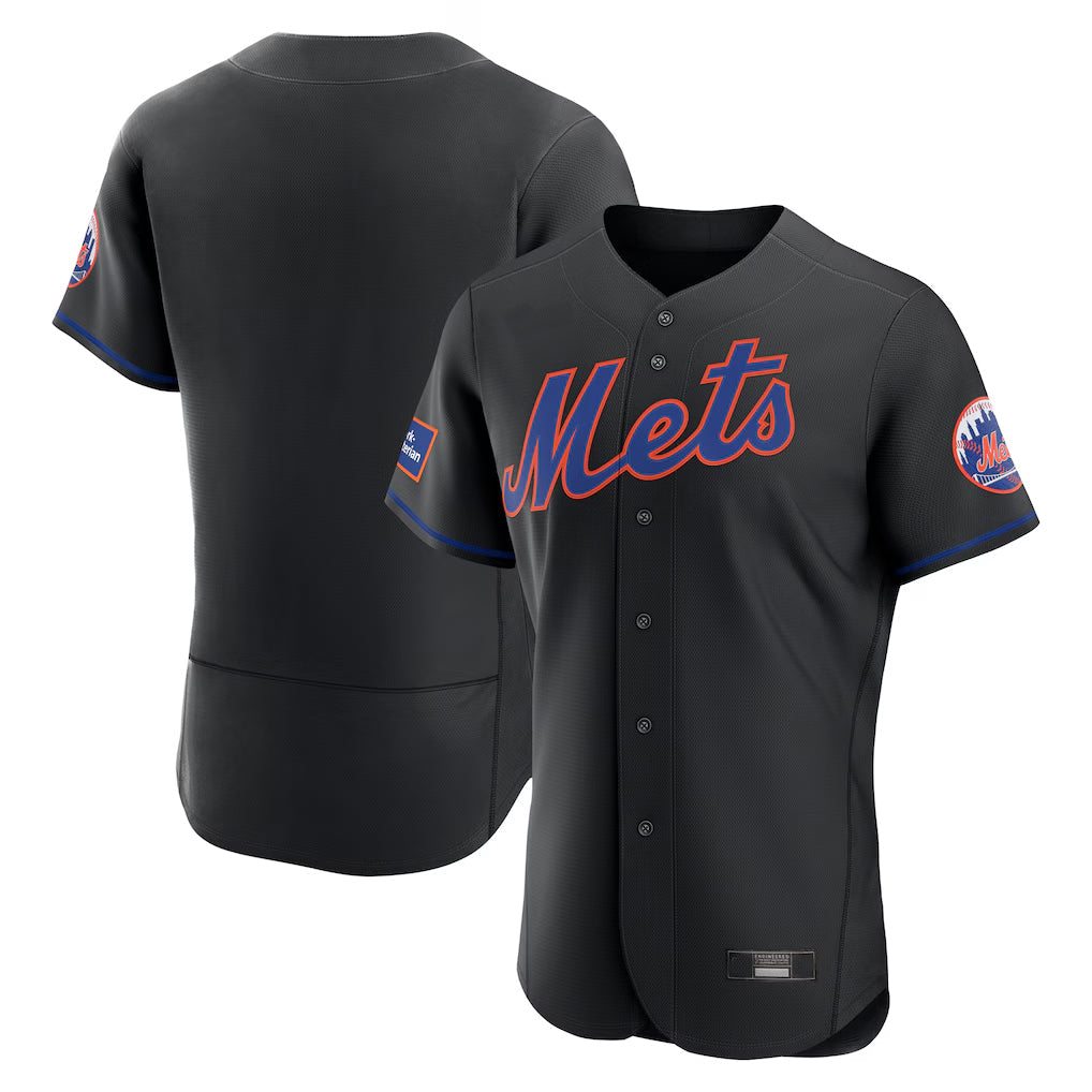 Boles NY.Mets Blank Player Black Alternate Elite Home Limited Stitched Jerseys