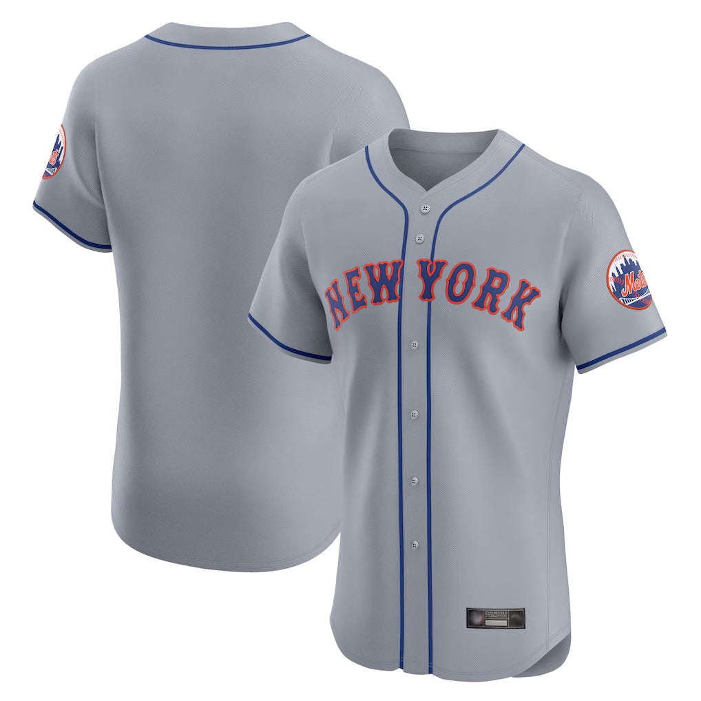 Boles NY.Mets Blank Player Gray Road Limited Elite Home Stitched Jerseys