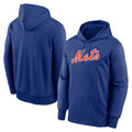 Boles NY.Mets Blank Player Royal Primary Therma Hoodie Stitched Jerseys