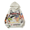 2026 American high-street autumn and winter letter print hoodie