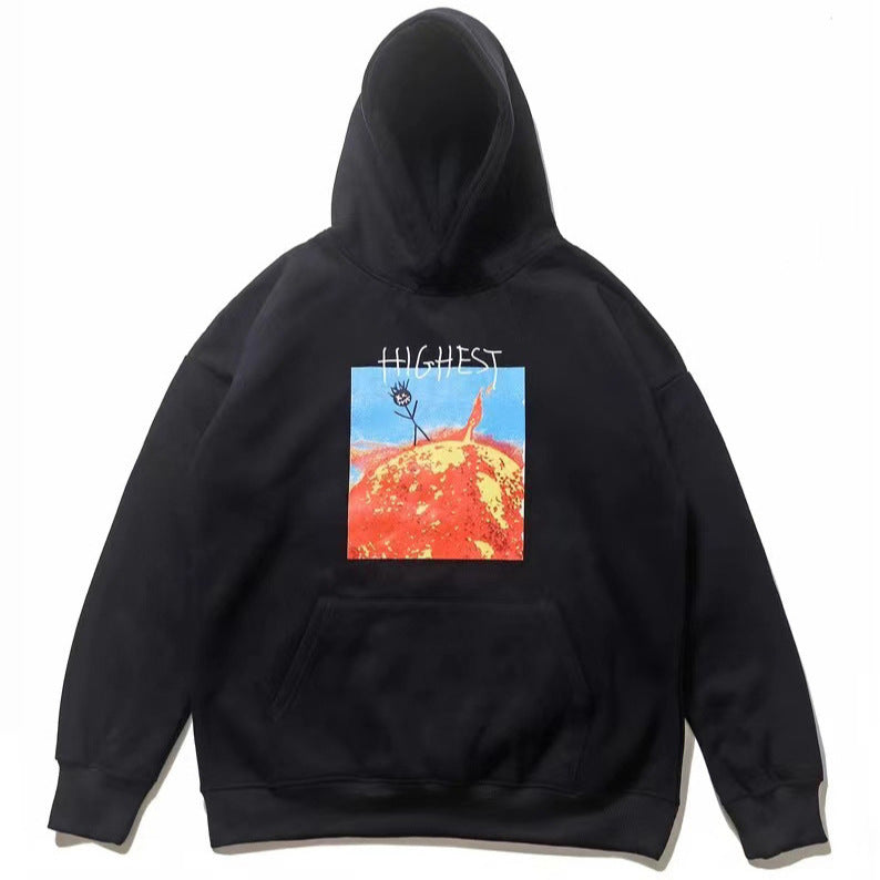 2026 American High Street New Stickman Foam Letter hoodie