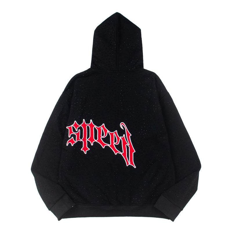 2026  American High Street Style New Street Embroidered hoodie