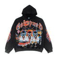 2026   American Trader Skull Print Retro Washed Hoodie