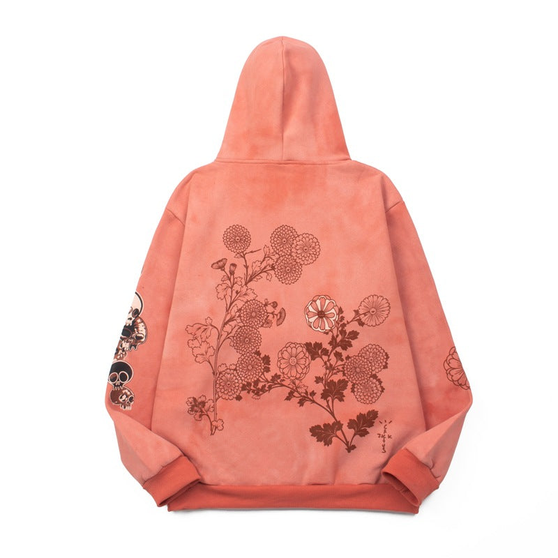 2026 American Style New Hoodie Japanese Pattern Print hoodie
