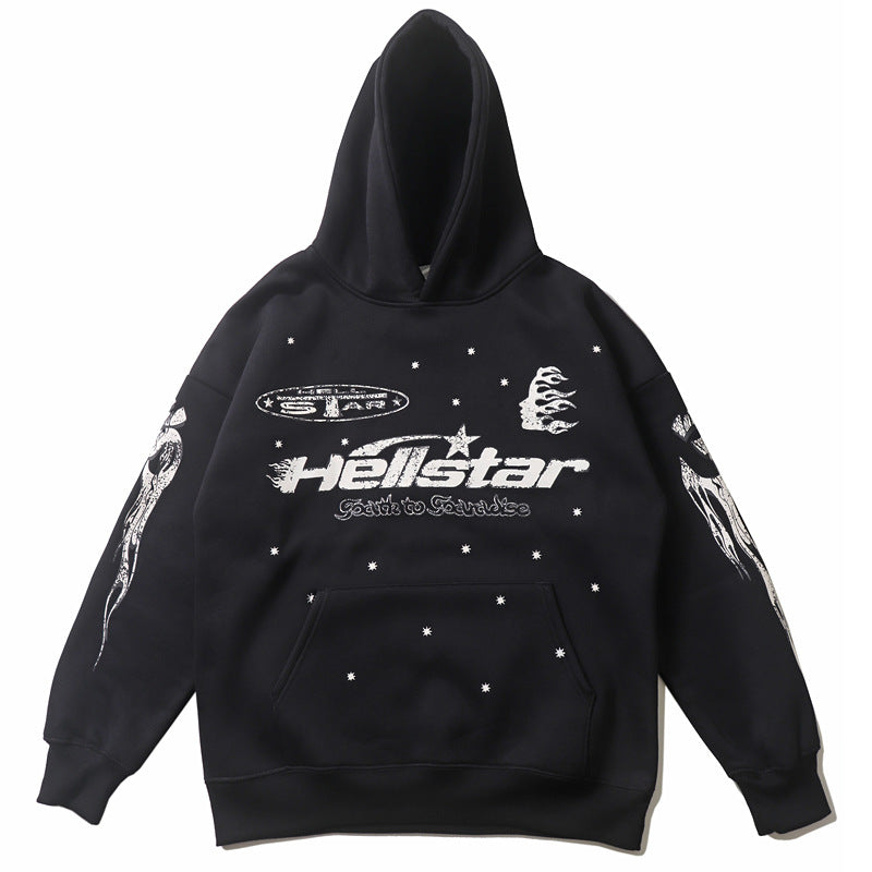 2026  American Hip Hop Kanye Trendy Hoodie High Street Fashion Printed Hoodie