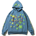 2026 American high-street Kanye West five-pointed star letter star foam hoodie