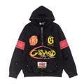 2026   Cross-border American High Street Distressed Washed Retro Loose Hoodie