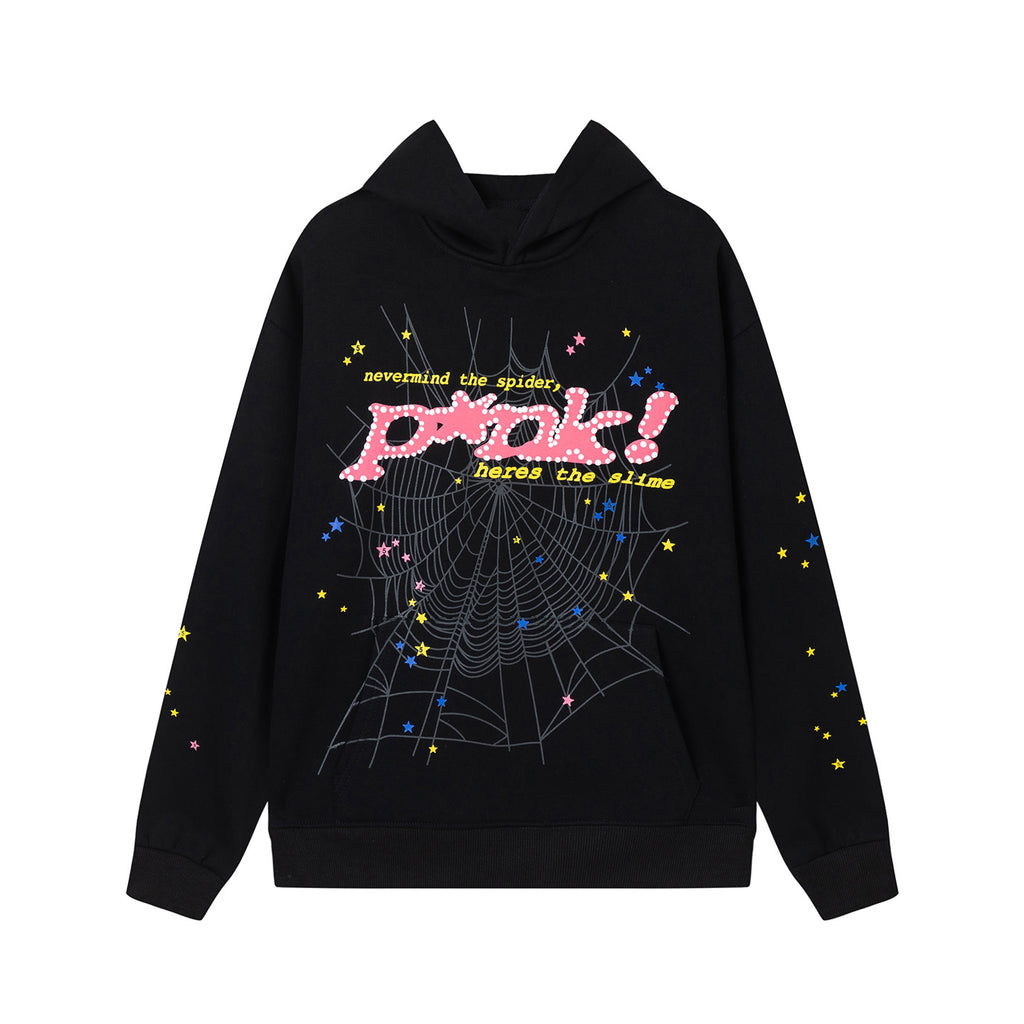 2026 American High Street New Style Hoodie Letter Spider Hoodie
