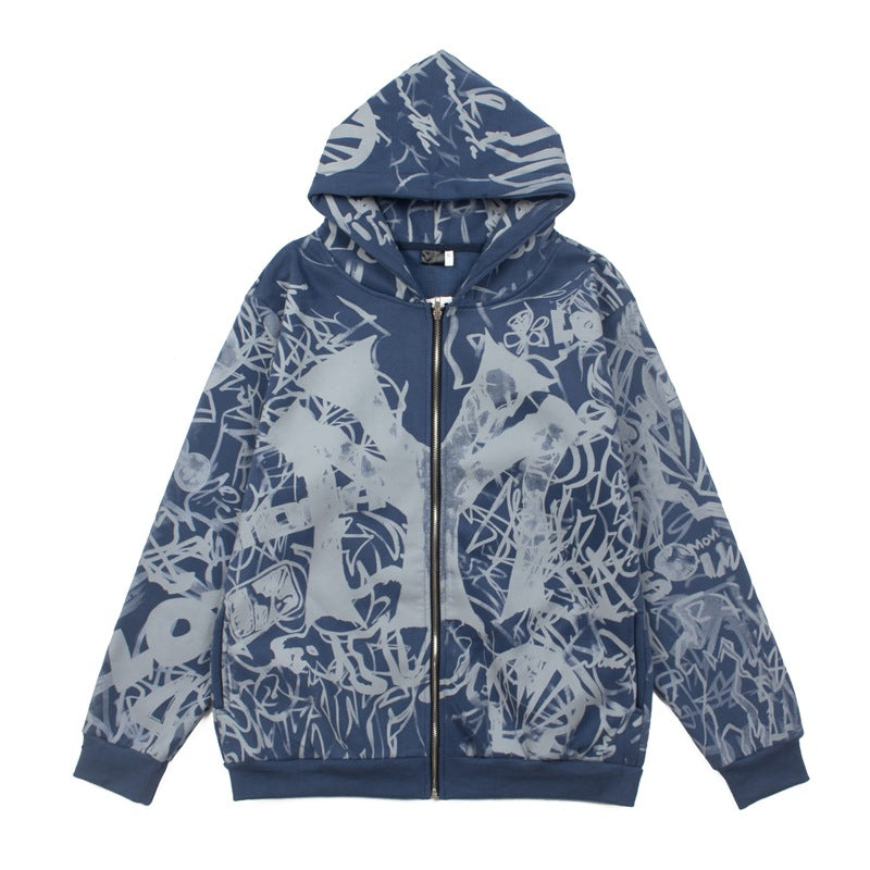 2026 American Street Style High Street Retro Hip Hop Rap hoodie