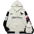 2026  American High Street Distressed Embroidered Pegasus hoodie