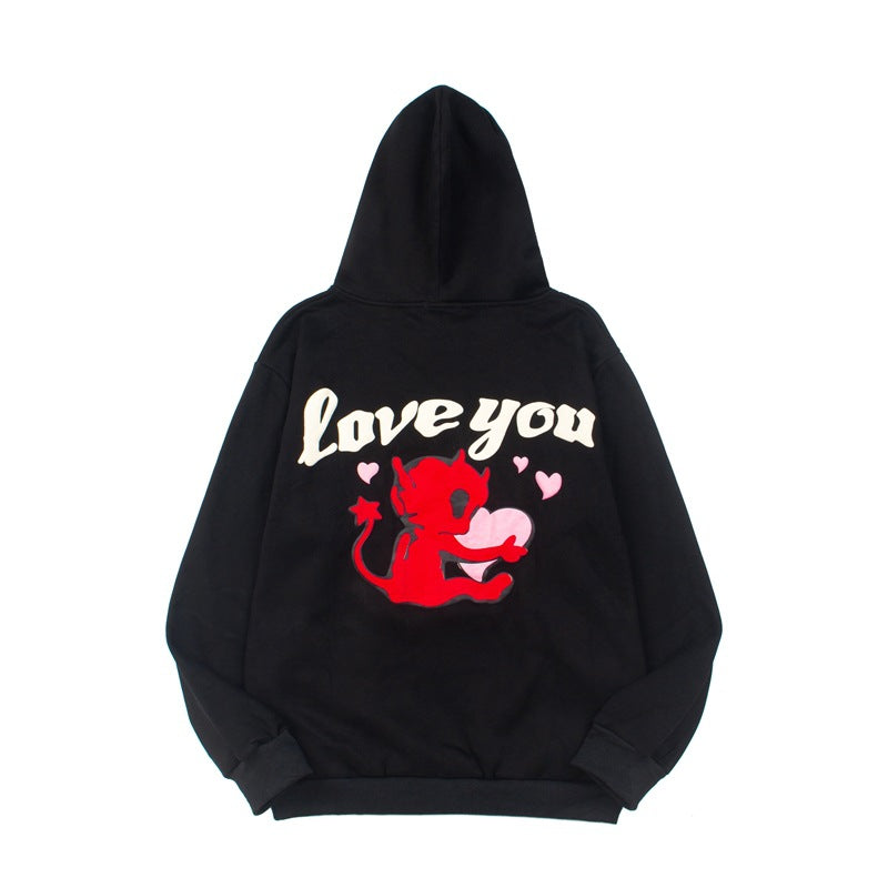 2026  American Street Style New Hoodie with Lettering hoodie