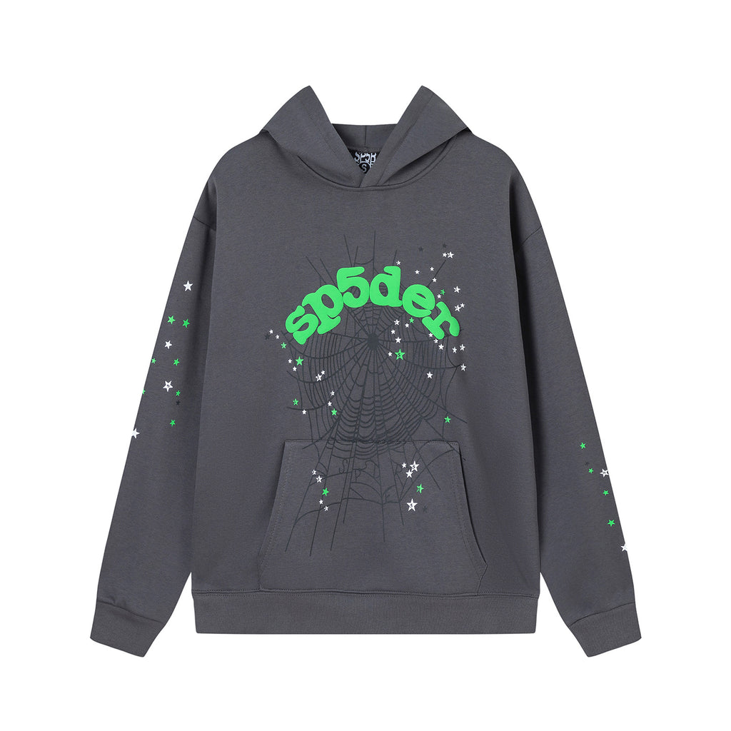 2026    American High Street New Style Hoodie Letter Spider  Hoodie