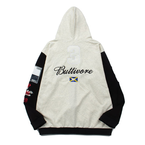 2026  American High Street Distressed Embroidered Pegasus hoodie