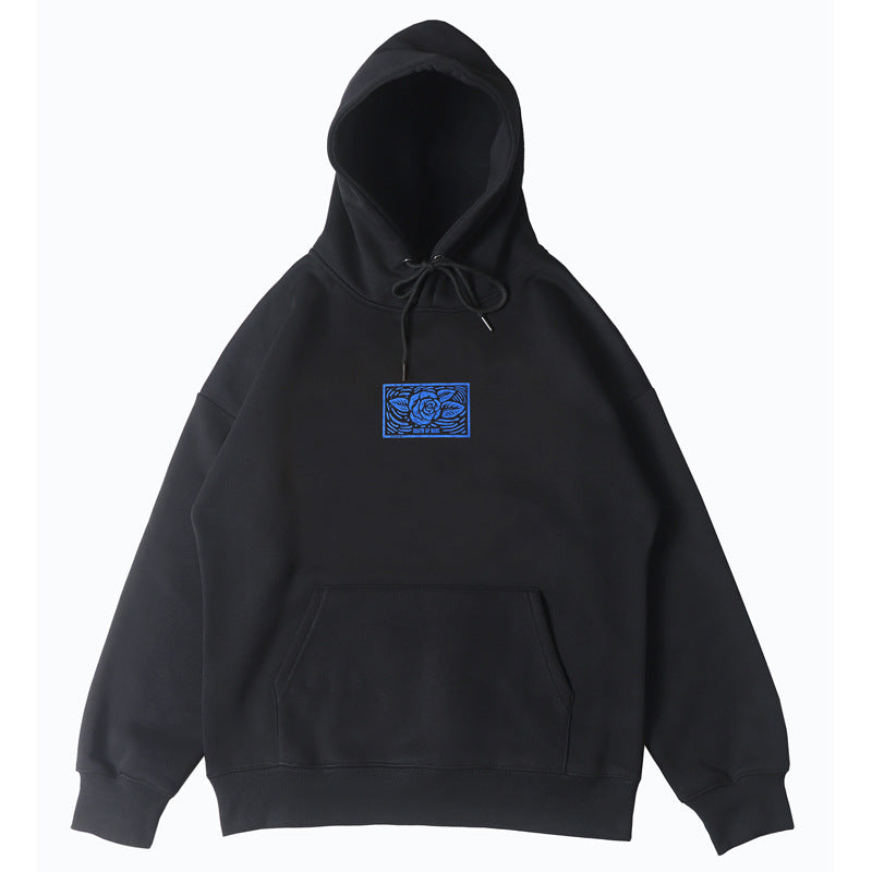 2026 American High Street New Style Hoodie with Rose hoodie